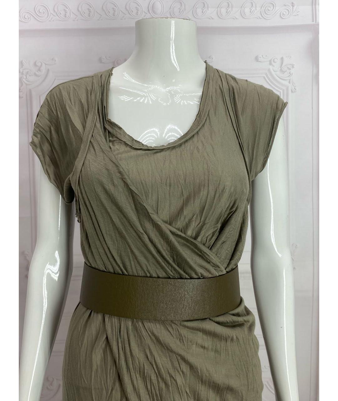 NUDE Хаки кожаный ремень, фото 6