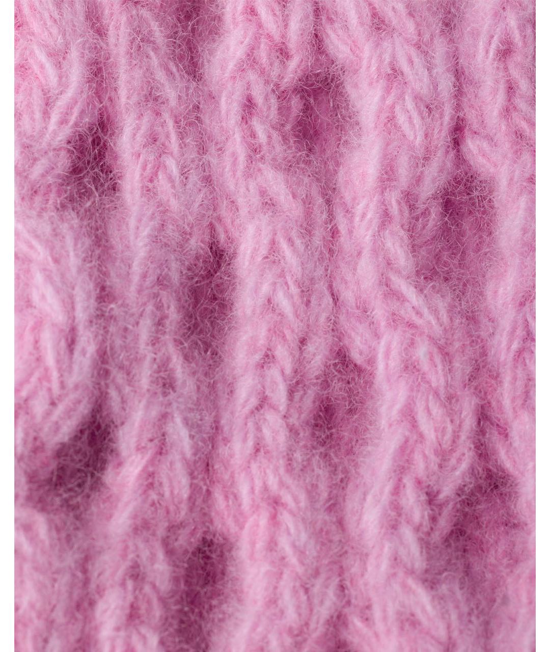 PRADA Розовая шерстяная шапка, фото 3