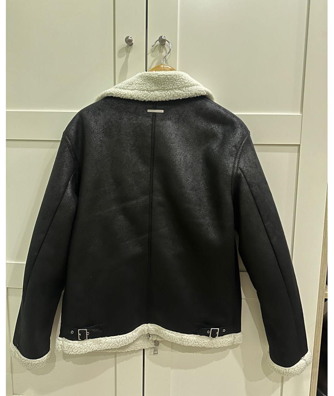 ARMANI EXCHANGE Черная полиэстеровая дубленка, фото 2