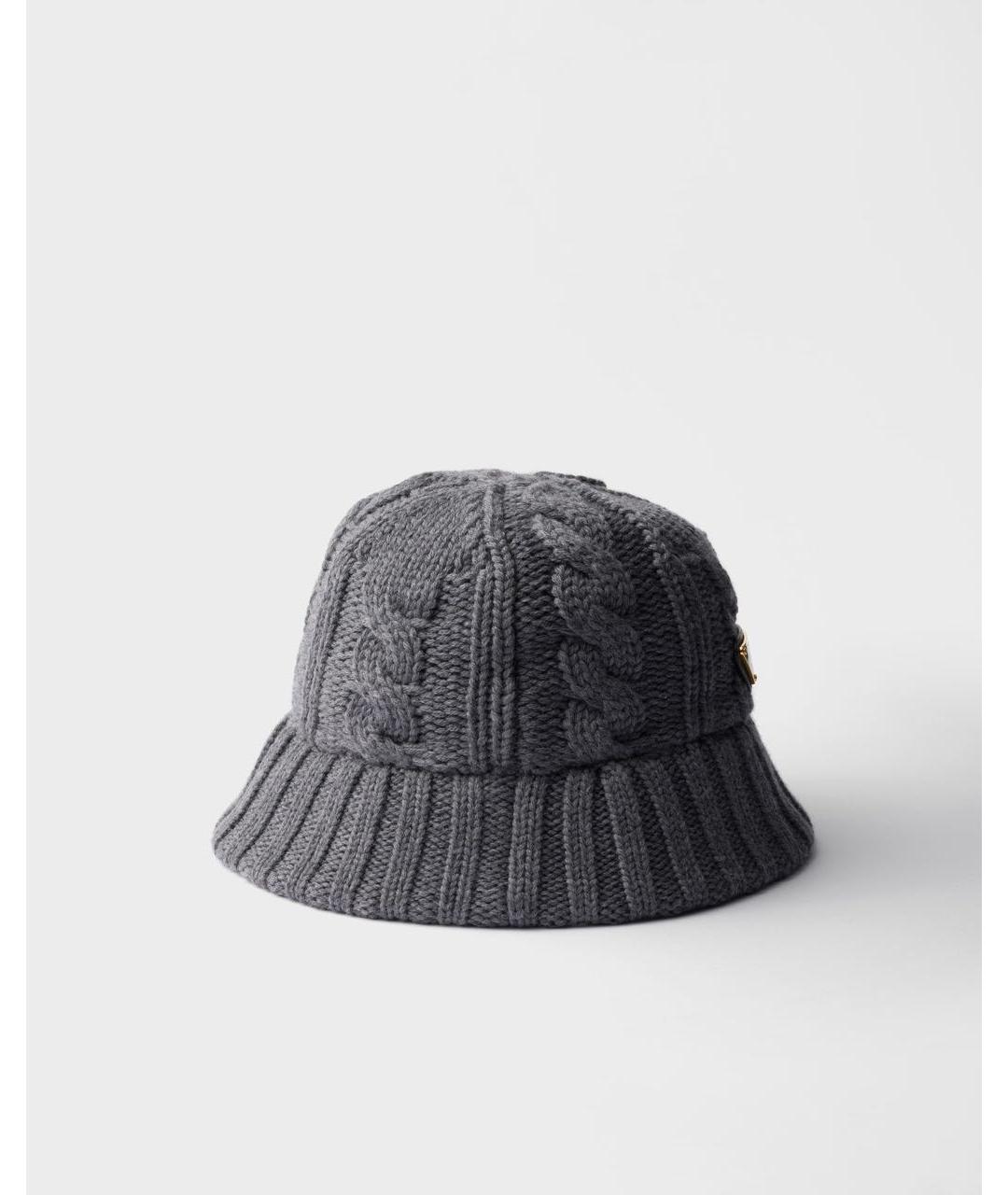 PRADA Серая шерстяная панама, фото 2