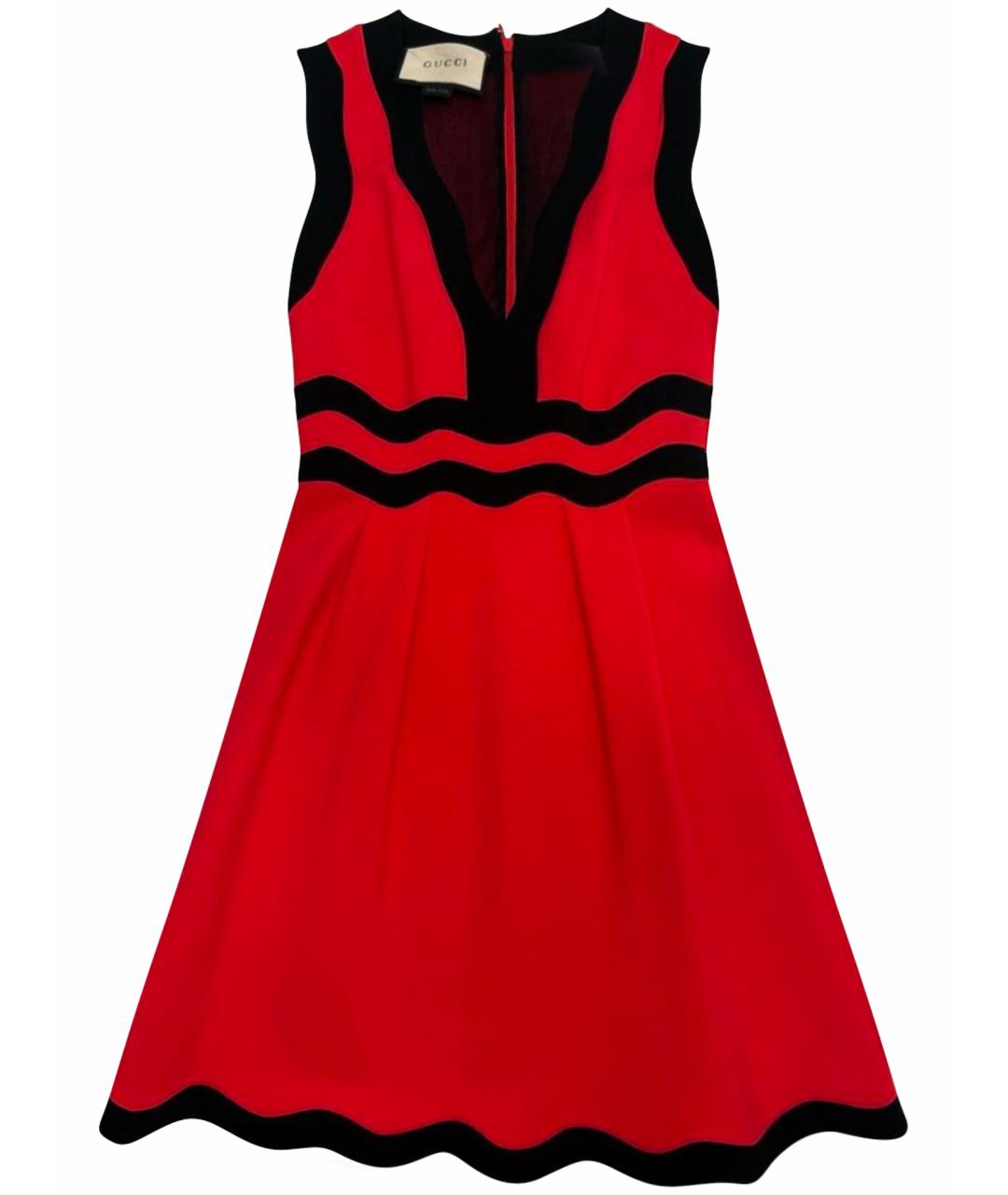 GUCCI Розовое вискозное коктейльное платье, фото 1