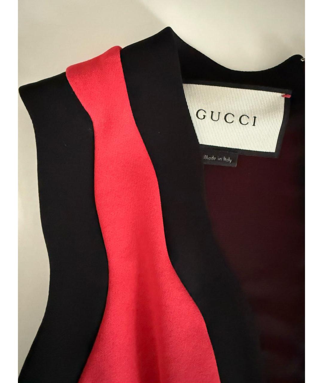 GUCCI Розовое вискозное коктейльное платье, фото 4