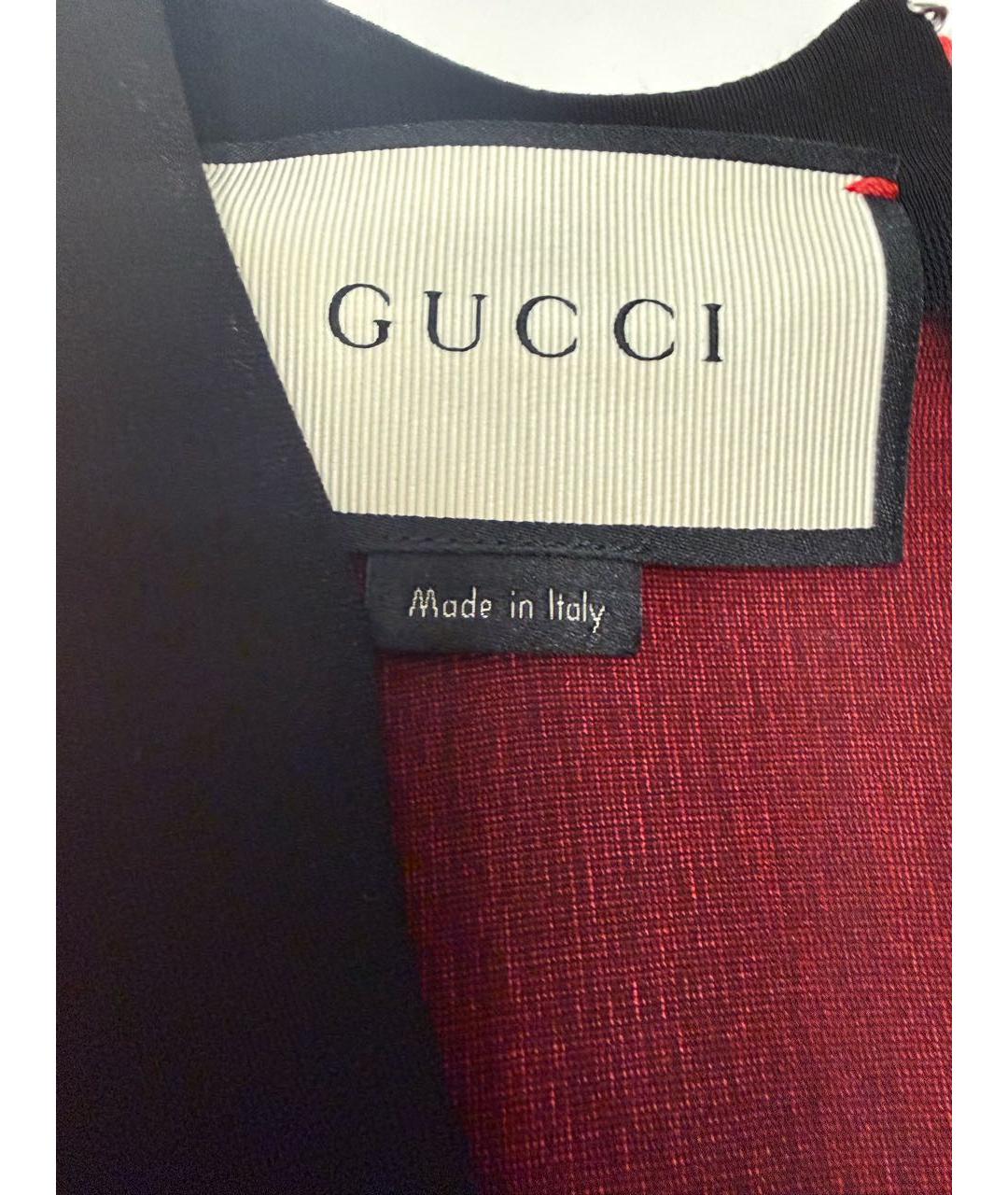GUCCI Красное вискозное коктейльное платье, фото 3
