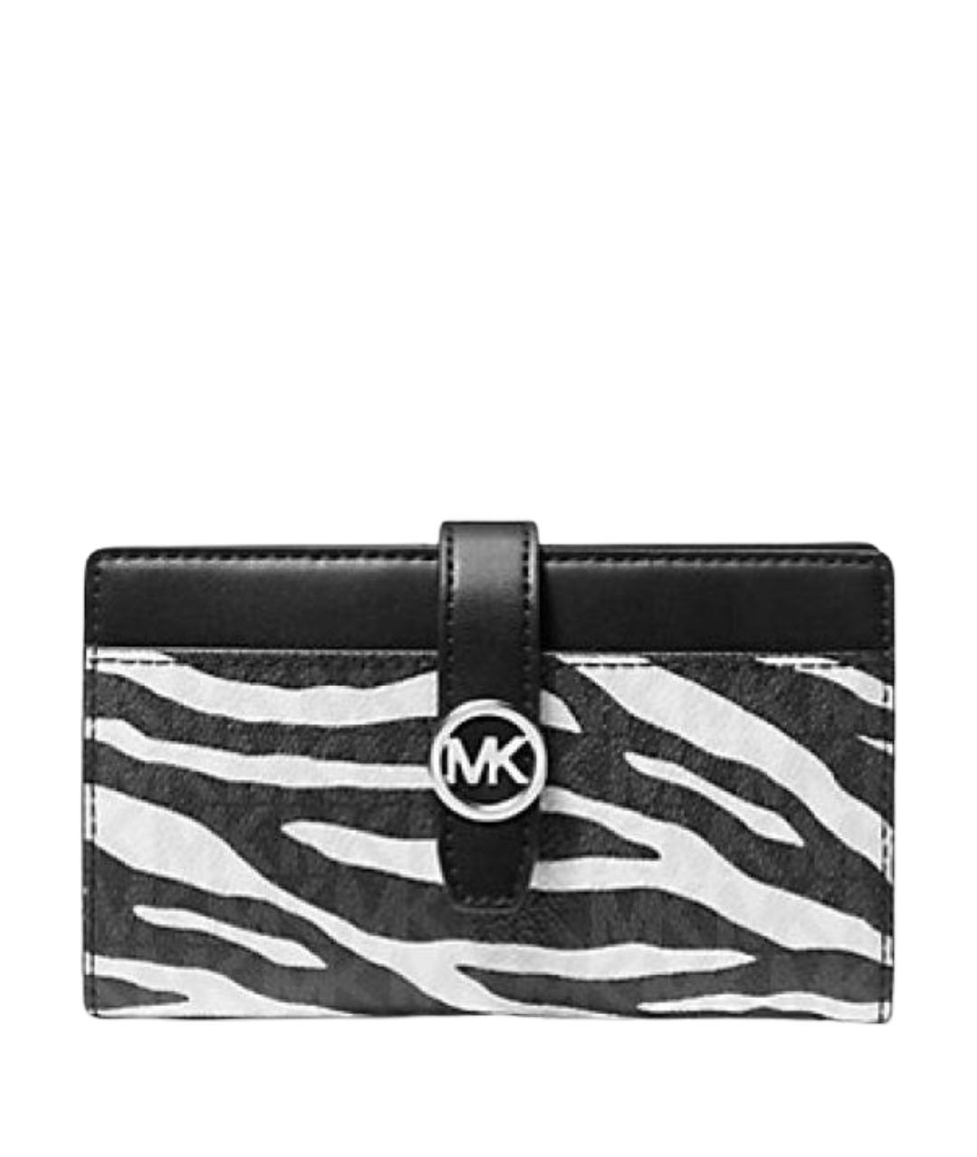 MICHAEL KORS Черный кожаный кардхолдер, фото 1