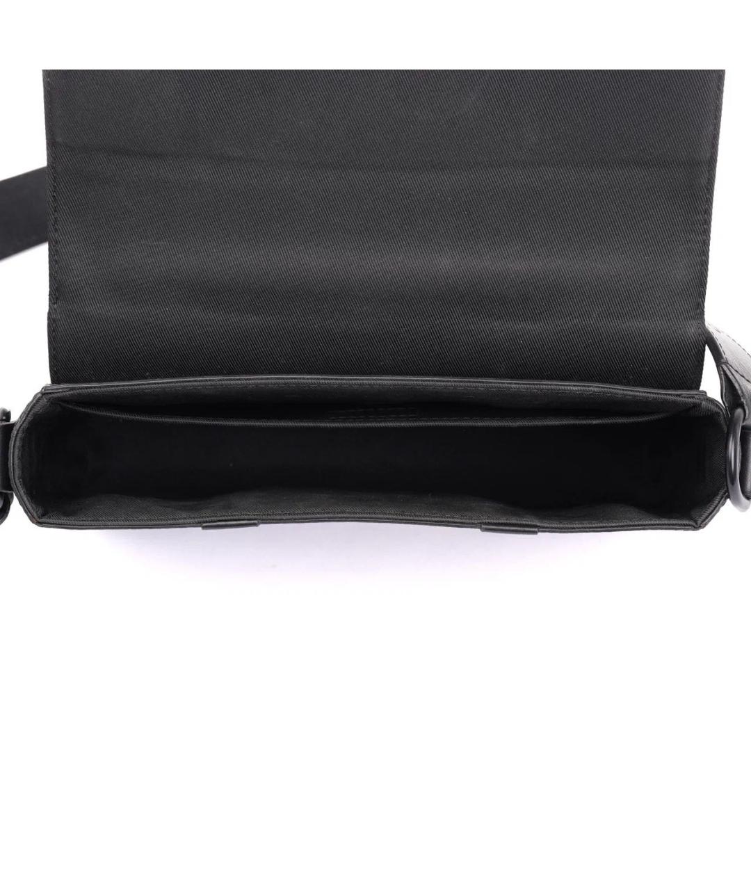 LOUIS VUITTON Черная кожаная сумка на плечо, фото 8