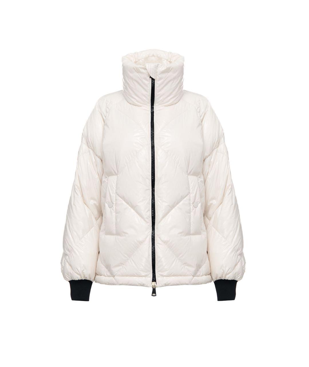 WEEKEND MAX MARA Белый полиуретановый пуховик, фото 1