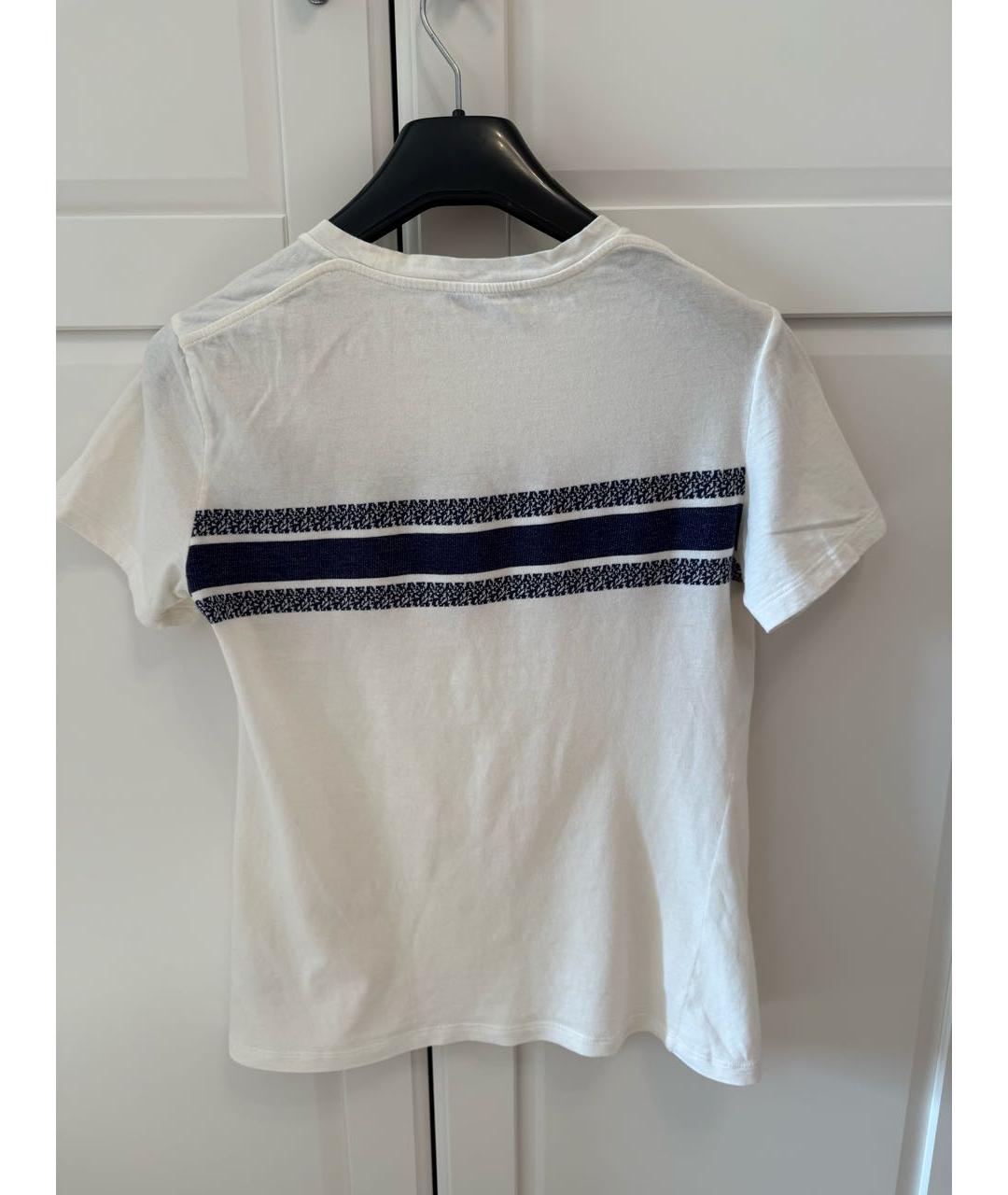 CHRISTIAN DIOR Белая хлопковая футболка, фото 3