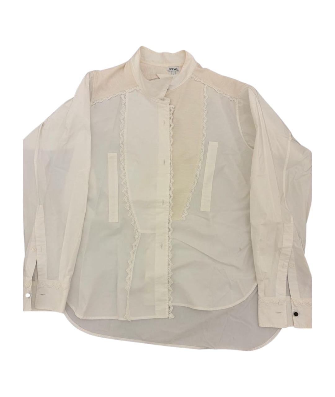 LOEWE Белая хлопковая рубашка, фото 1