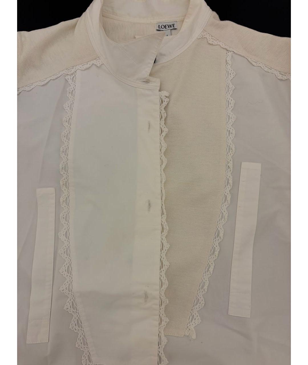 LOEWE Белая хлопковая рубашка, фото 2