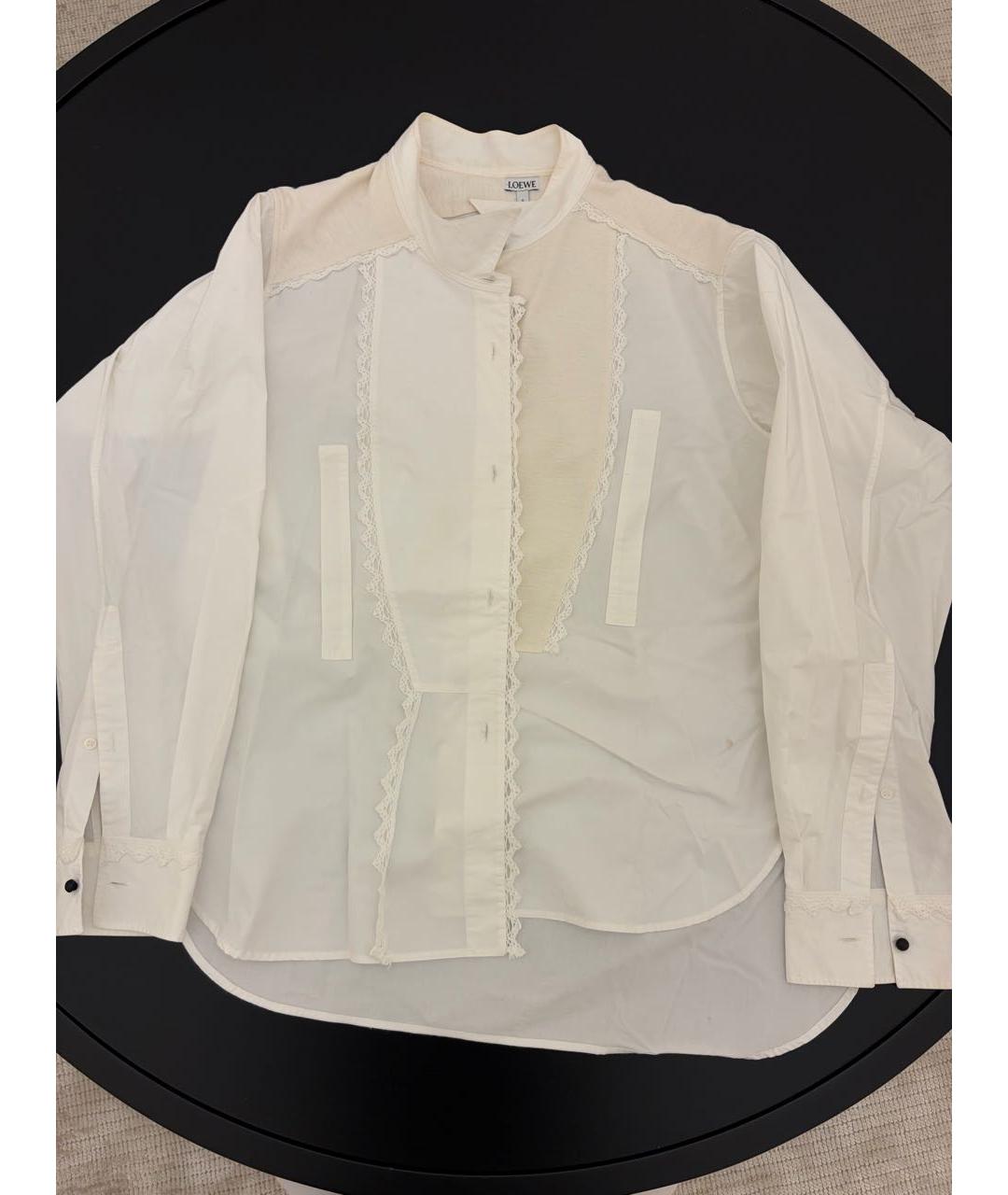 LOEWE Белая хлопковая рубашка, фото 4