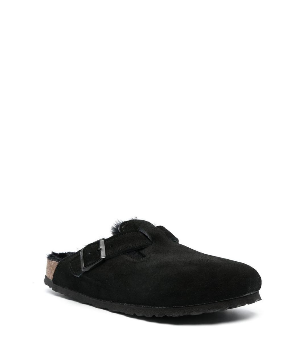 BIRKENSTOCK Черные замшевые сандалии, фото 4