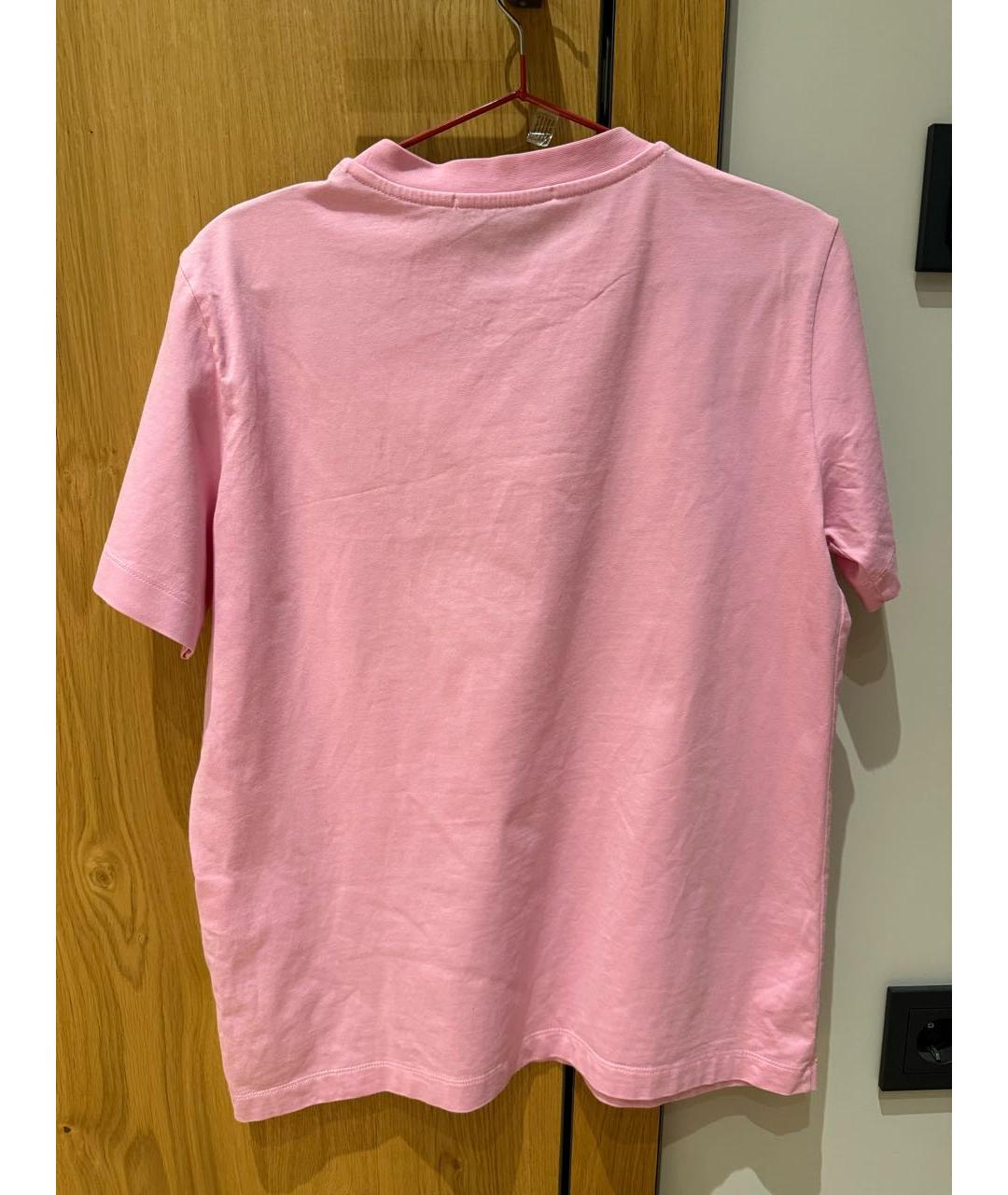 MSGM Розовая хлопковая футболка, фото 2