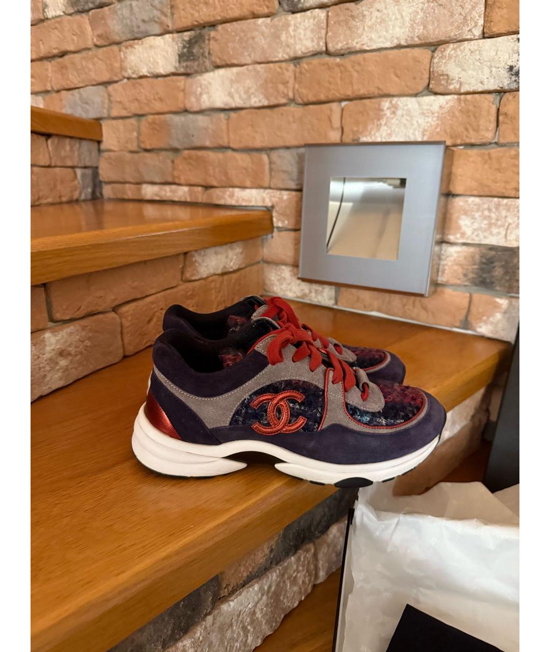 CHANEL Мульти кроссовки, фото 9