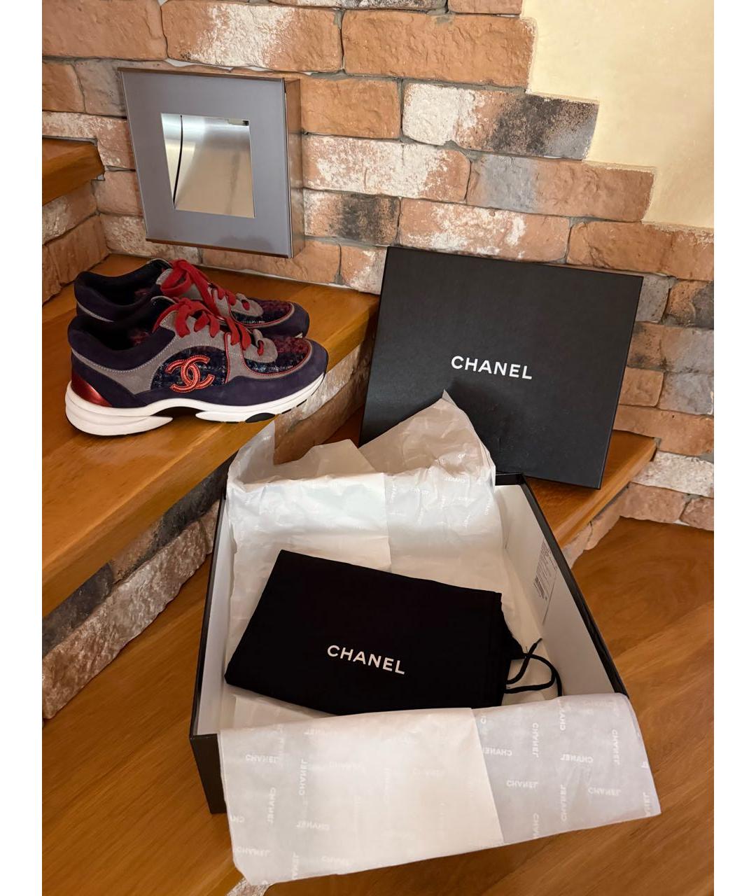 CHANEL Мульти кроссовки, фото 5