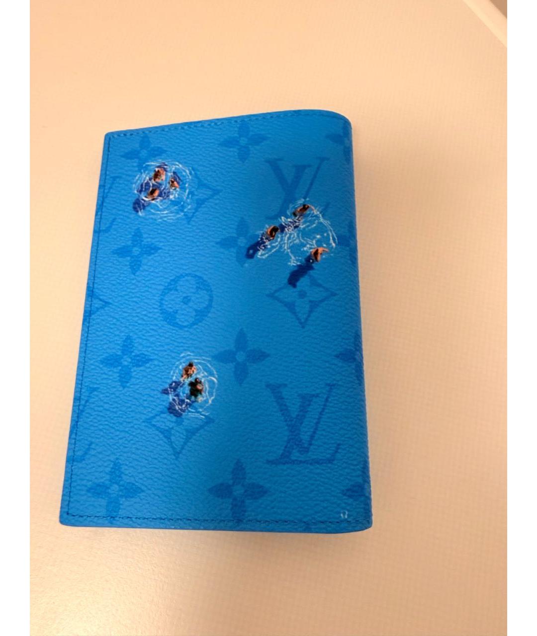 LOUIS VUITTON Голубой кошелек, фото 2