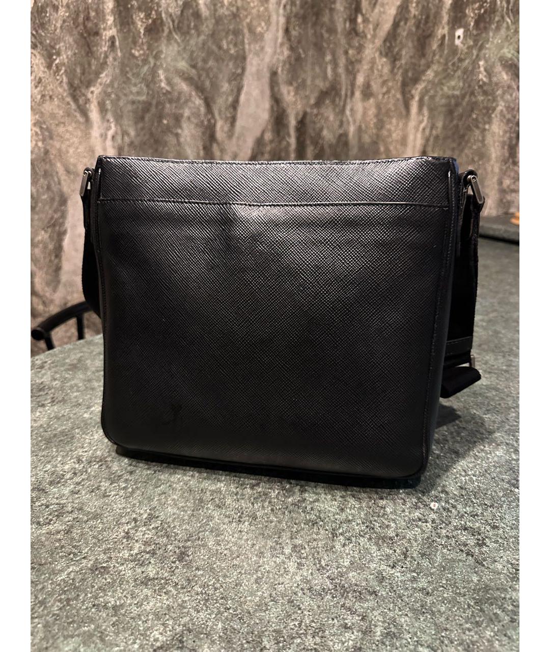 PRADA Черная кожаная сумка на плечо, фото 2