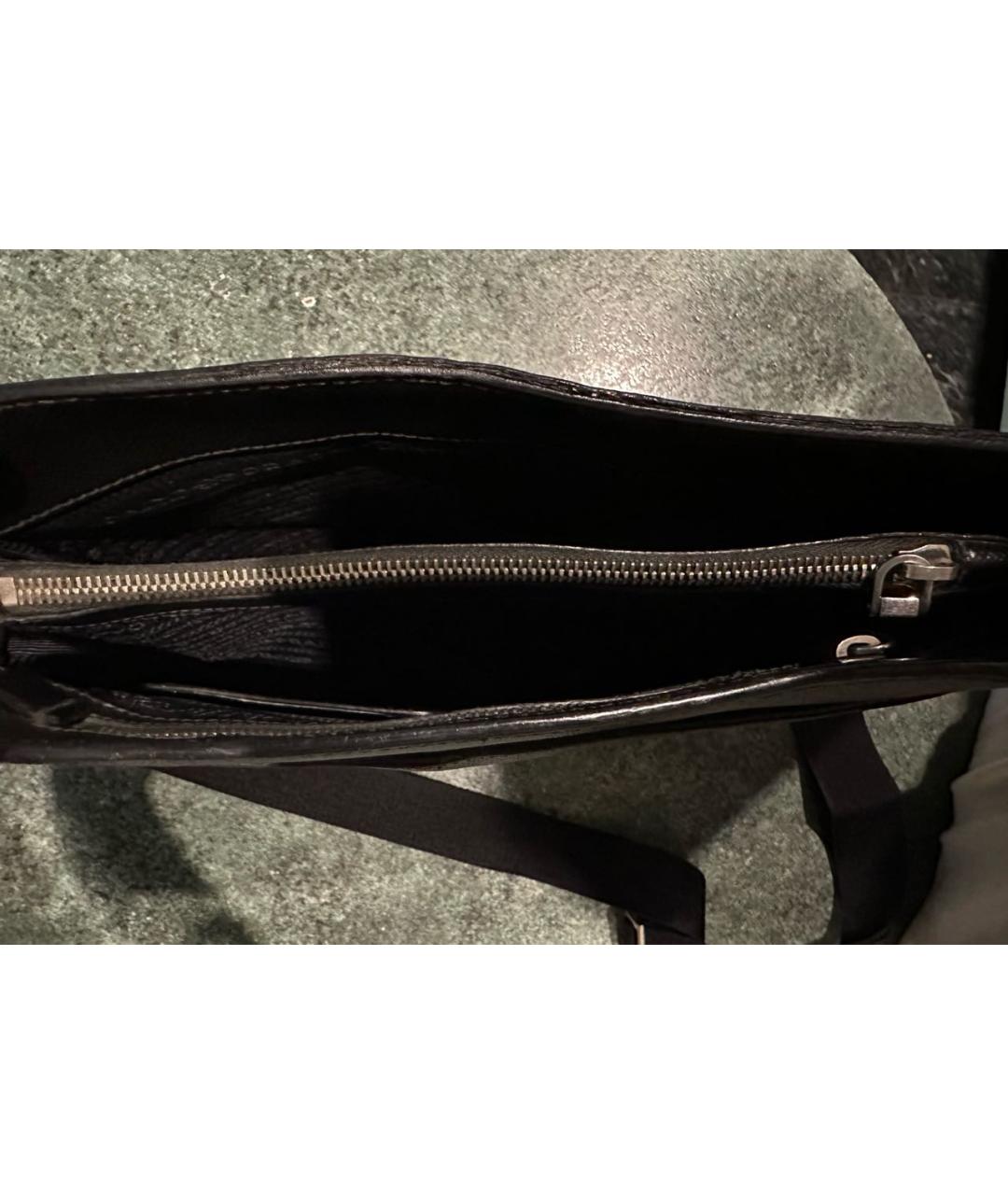 PRADA Черная кожаная сумка на плечо, фото 5