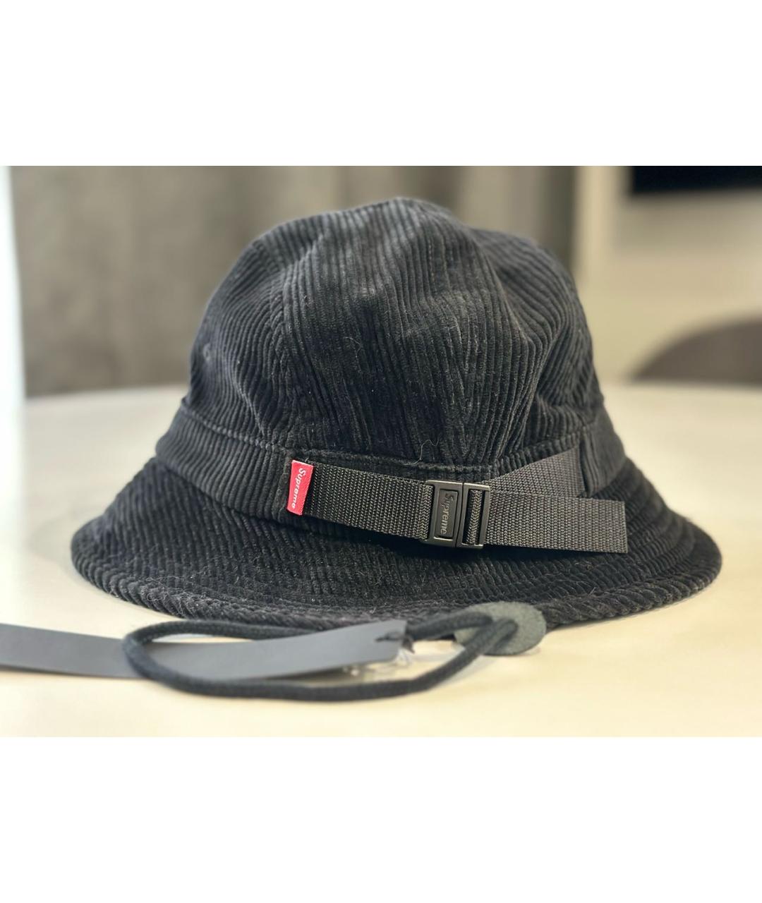 STONE ISLAND Черная бархатная шляпа, фото 6