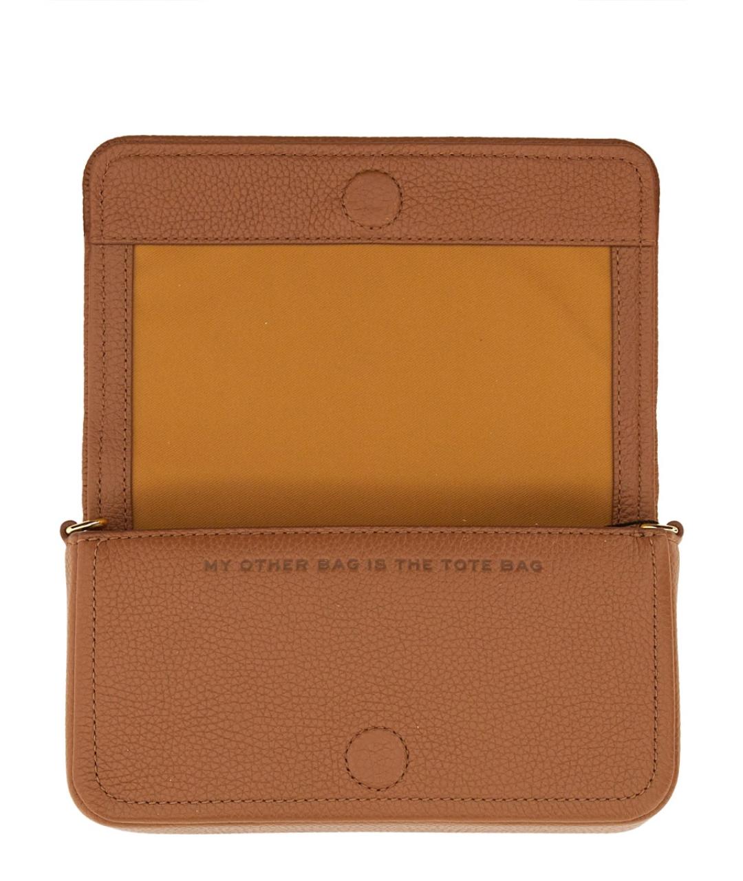 MARC JACOBS Коричневая кожаная сумка через плечо, фото 3