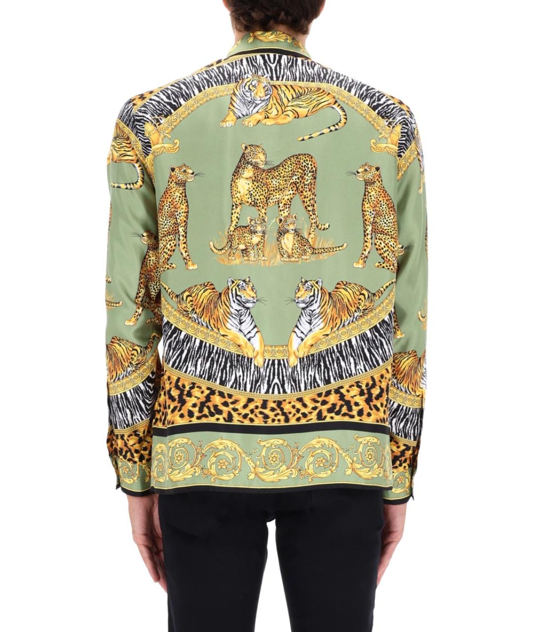 VERSACE Мульти шелковая кэжуал рубашка, фото 4