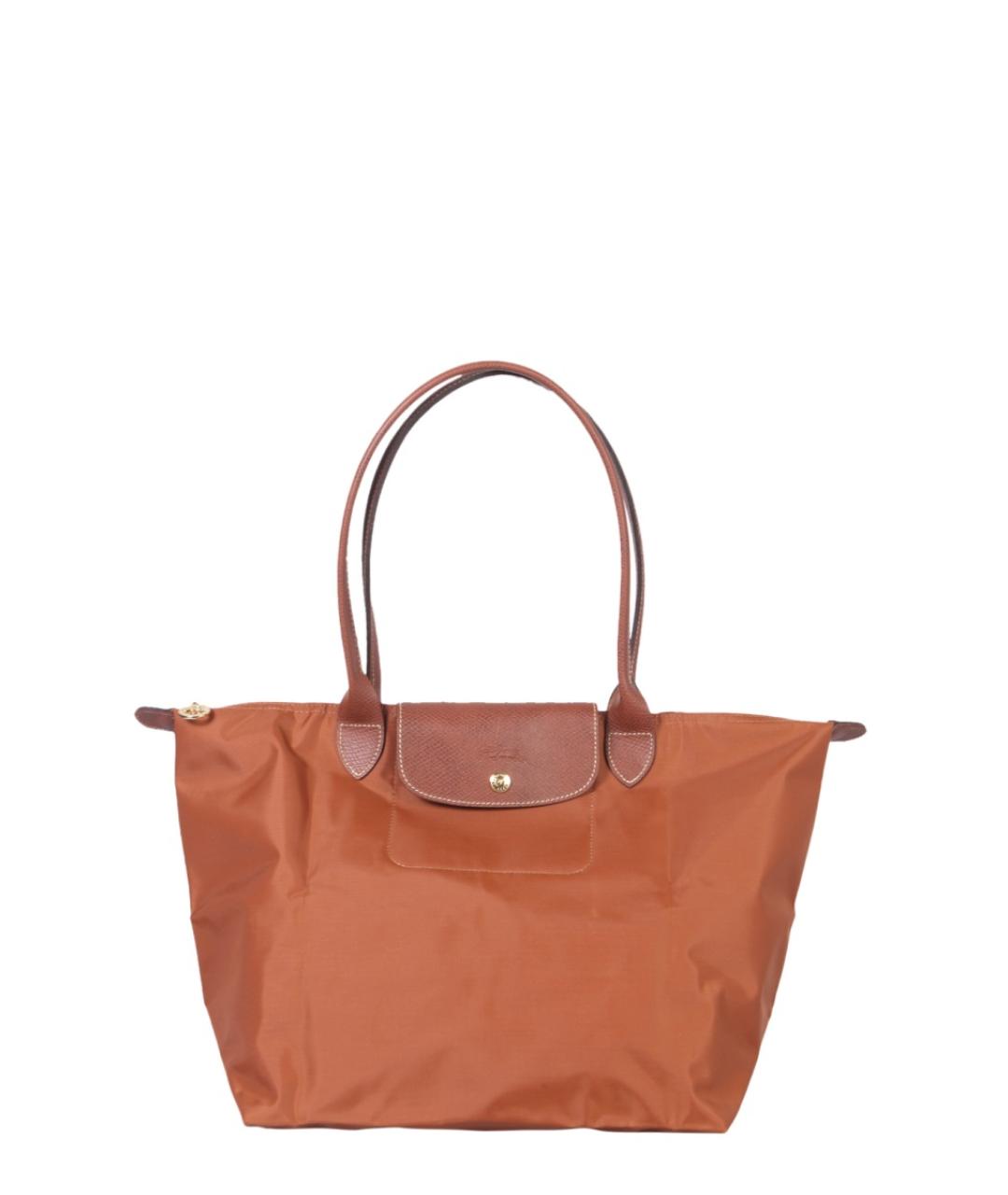 LONGCHAMP Коричневая синтетическая сумка тоут, фото 1