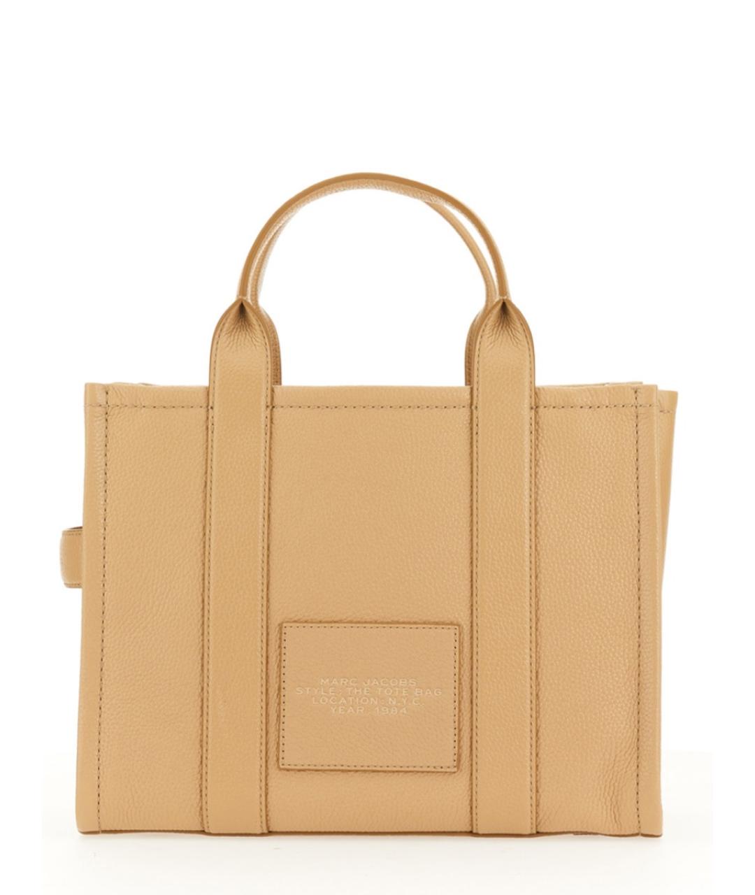 MARC JACOBS Бежевая кожаная сумка тоут, фото 4