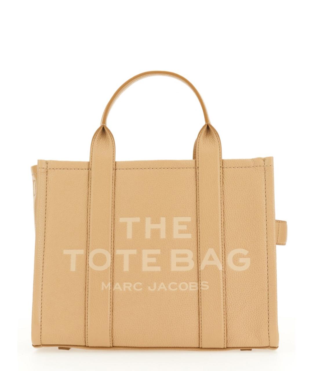 MARC JACOBS Бежевая кожаная сумка тоут, фото 1