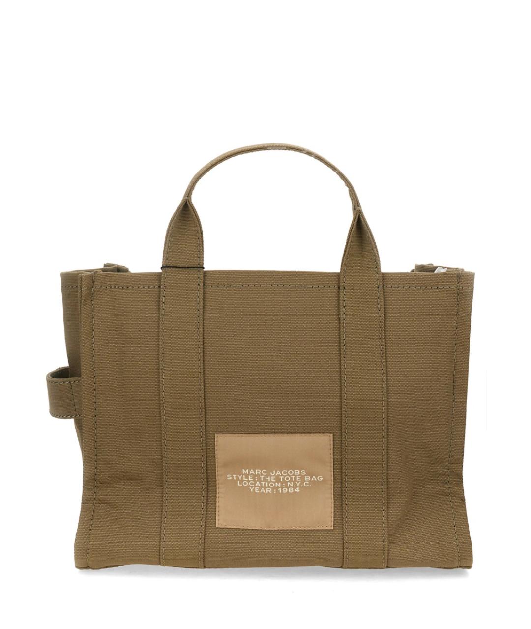 MARC JACOBS Зеленая хлопковая сумка тоут, фото 4