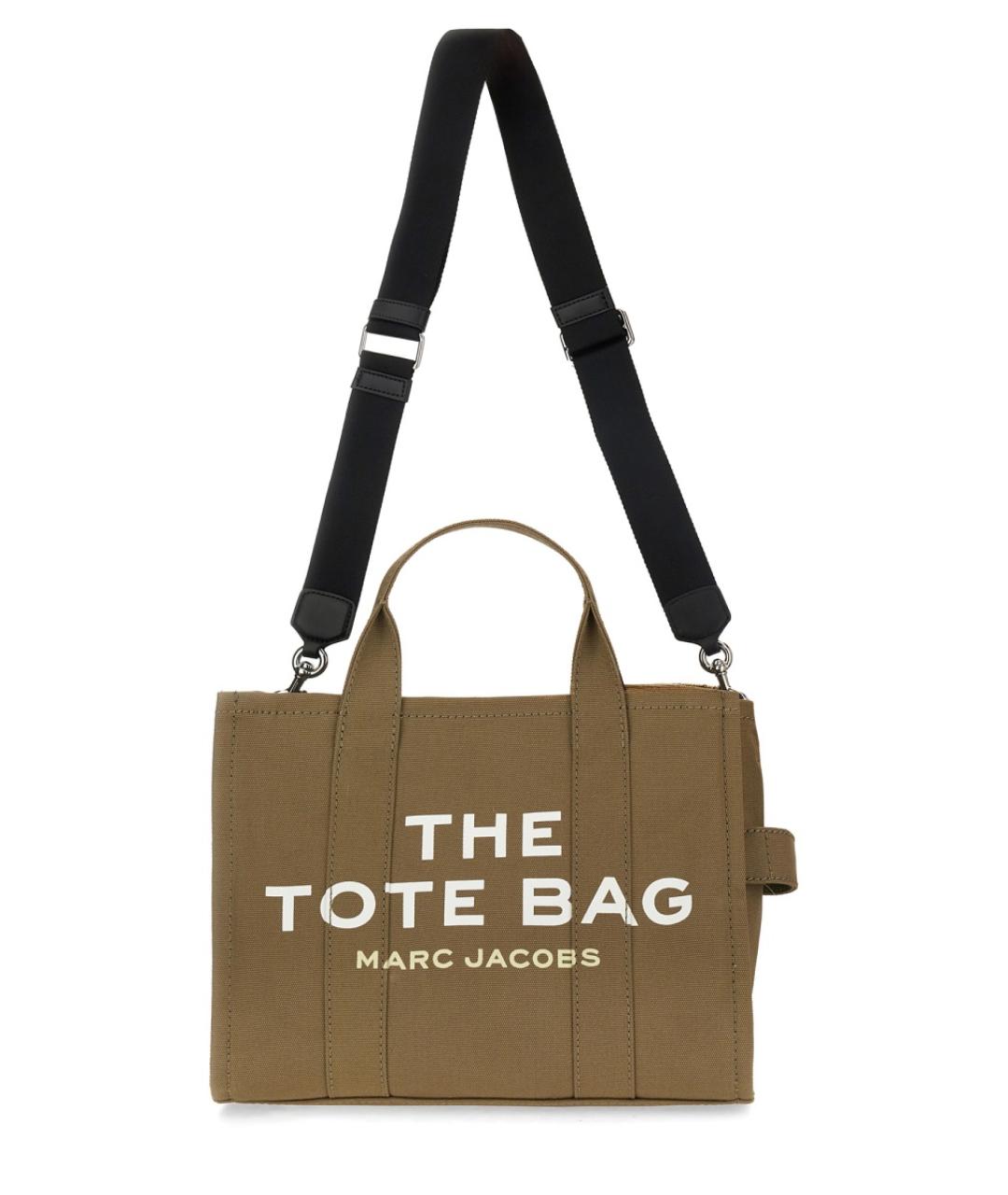 MARC JACOBS Зеленая хлопковая сумка тоут, фото 2