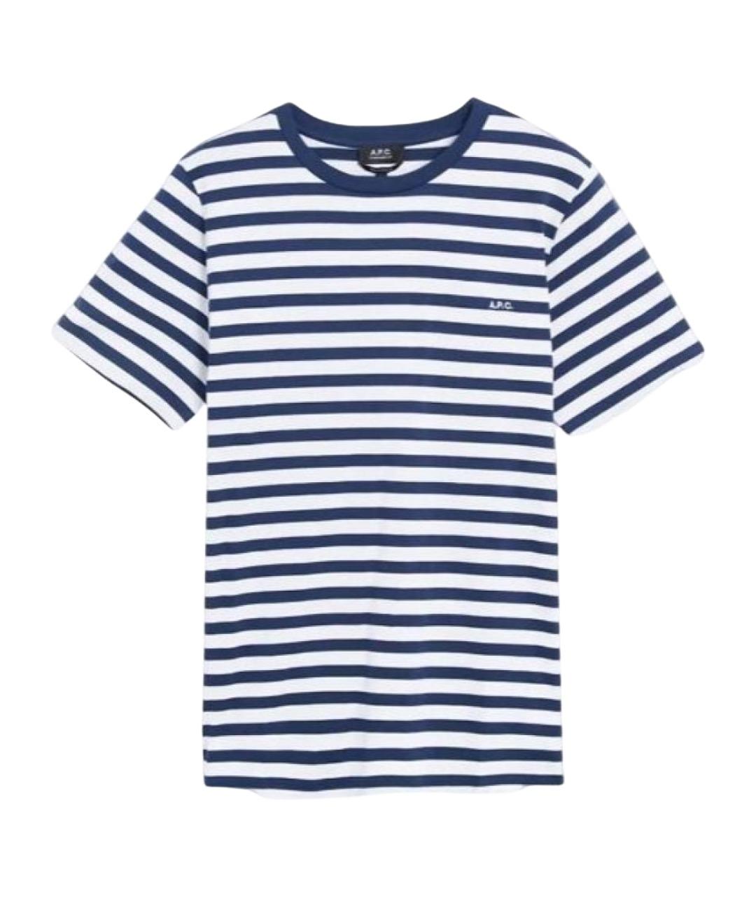 A.P.C. Синяя хлопковая футболка, фото 1