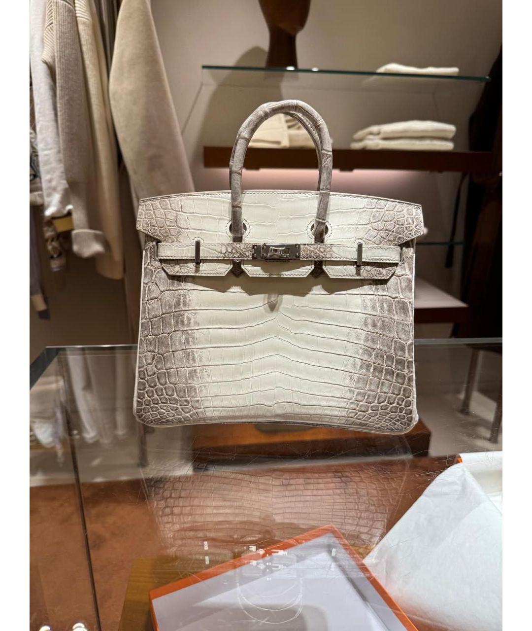 HERMES Сумка с короткими ручками из экзотической кожи, фото 3