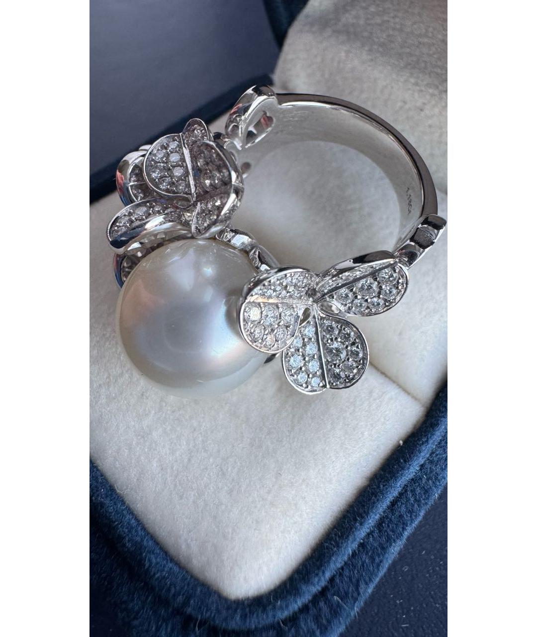 Mikimoto Белое кольцо из белого золота, фото 4