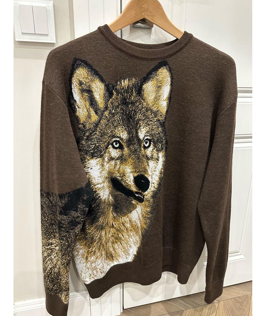 ETRO Коричневый шерстяной джемпер / свитер, фото 5