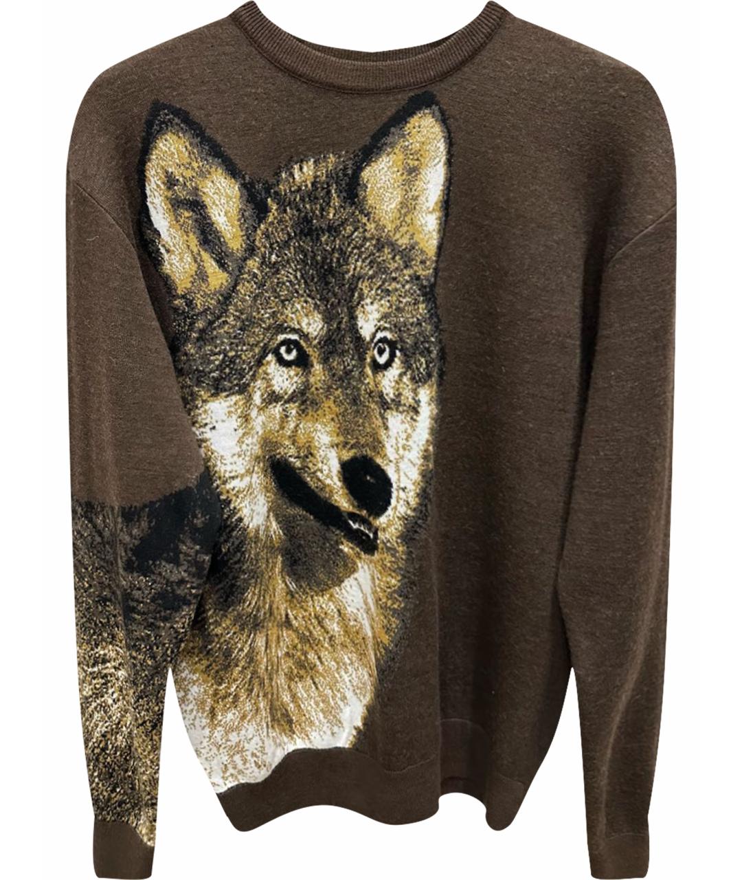 ETRO Коричневый шерстяной джемпер / свитер, фото 1