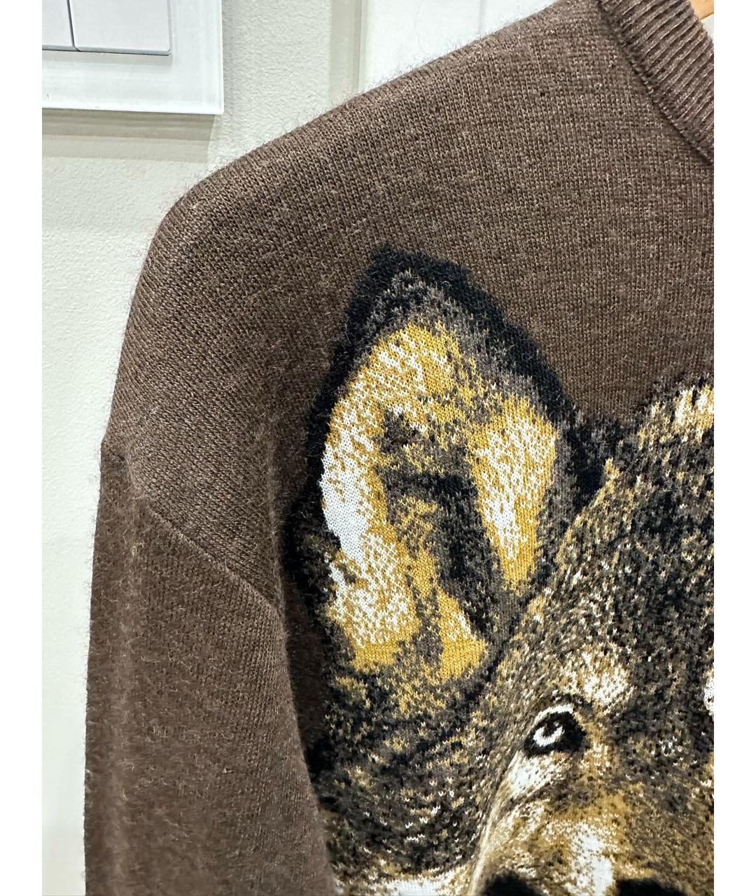 ETRO Коричневый шерстяной джемпер / свитер, фото 4