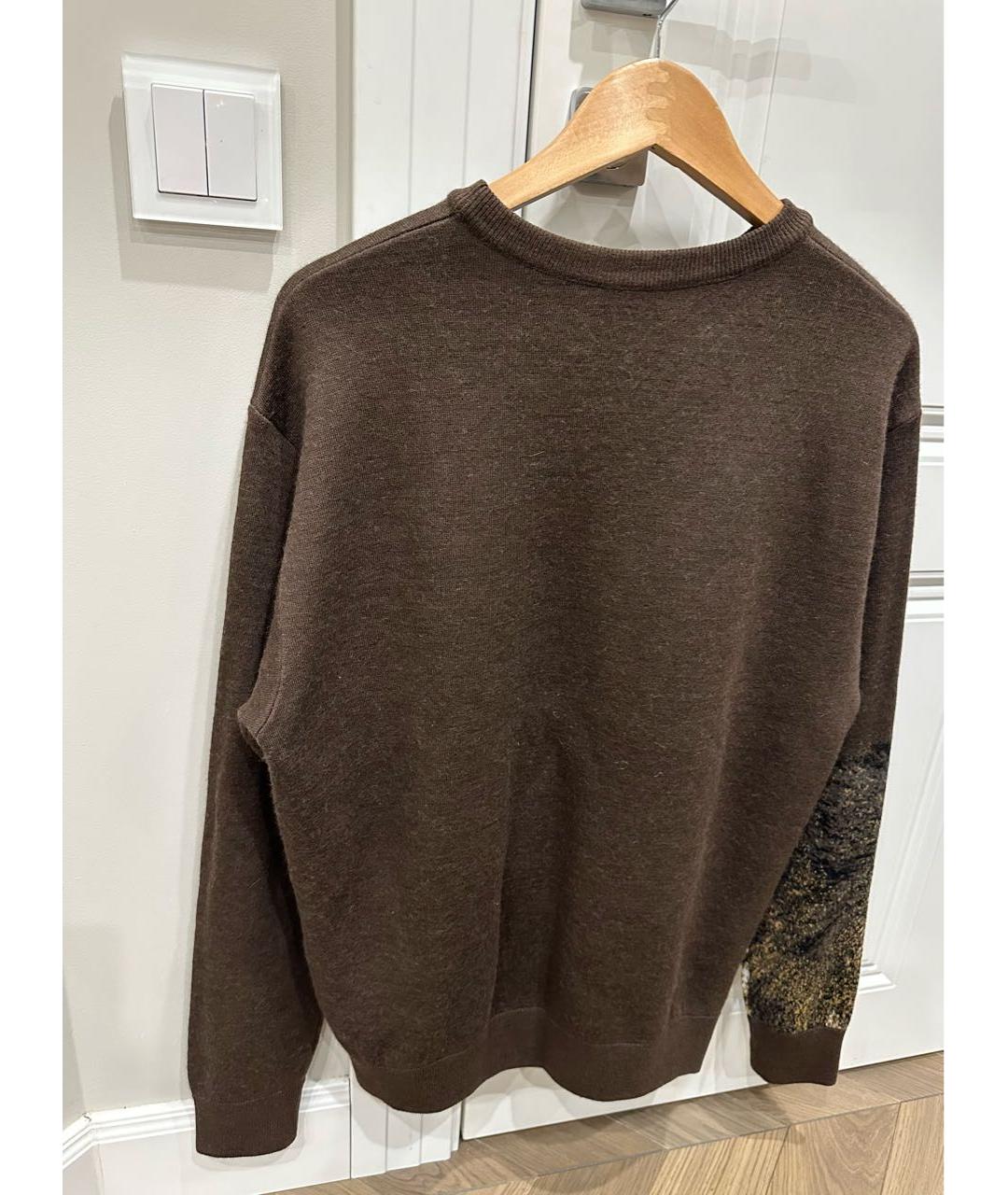 ETRO Коричневый шерстяной джемпер / свитер, фото 2