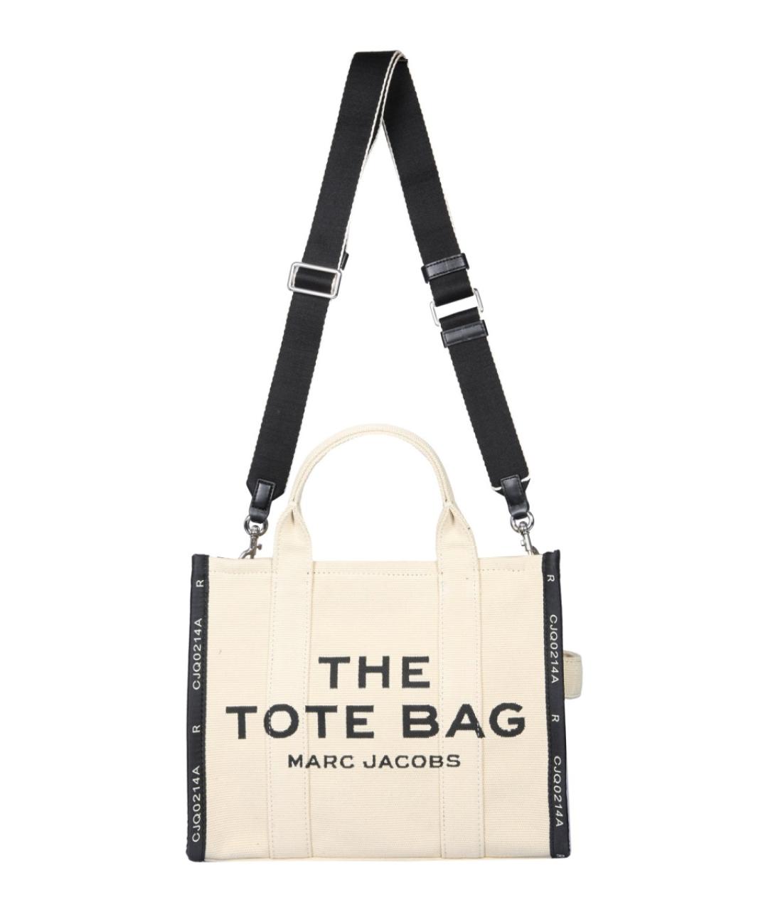 MARC JACOBS Бежевая хлопковая сумка тоут, фото 2