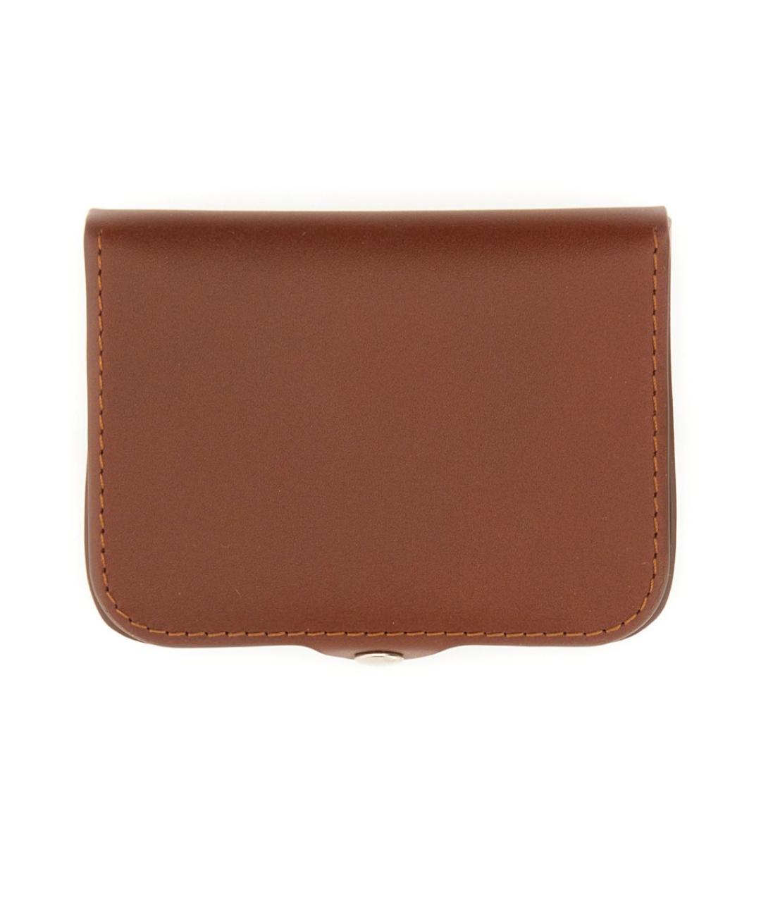 A.P.C. Коричневый кожаный кошелек, фото 2