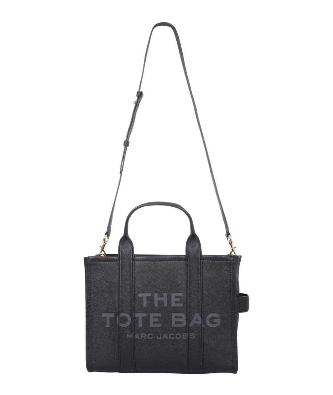 MARC JACOBS Черная кожаная сумка тоут, фото 2