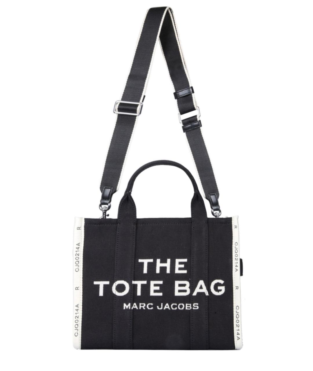 MARC JACOBS Черная хлопковая сумка тоут, фото 2