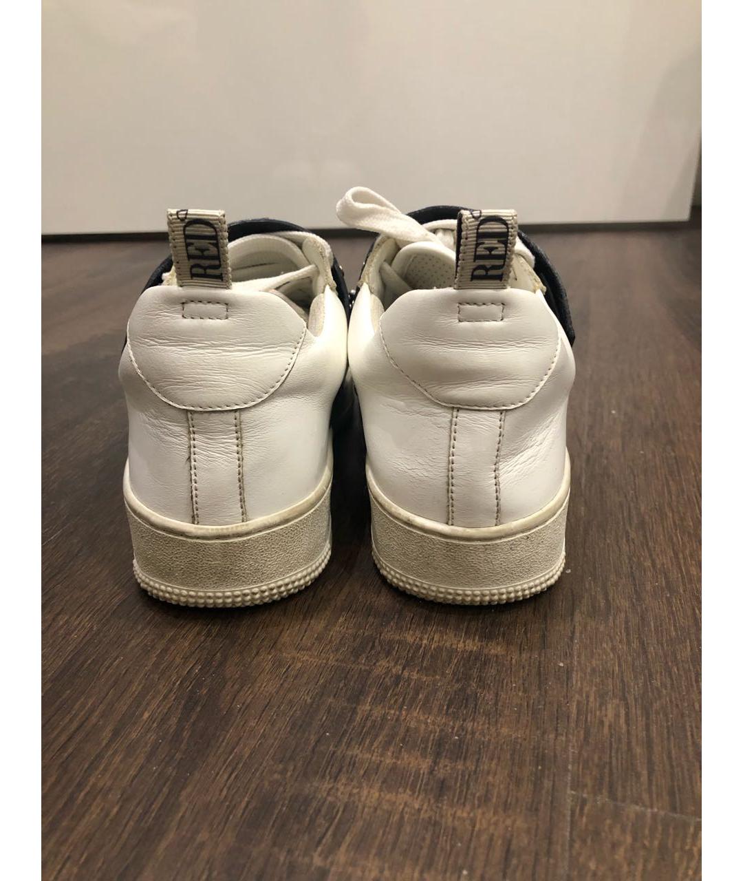 RED VALENTINO Мульти кожаные кеды, фото 4