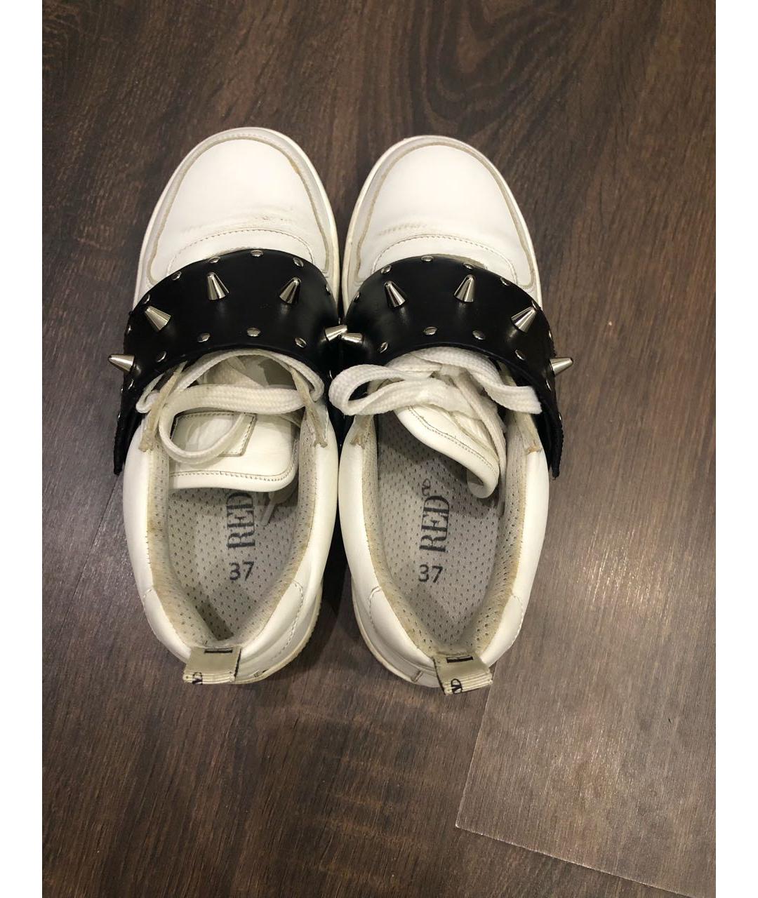 RED VALENTINO Мульти кожаные кеды, фото 3