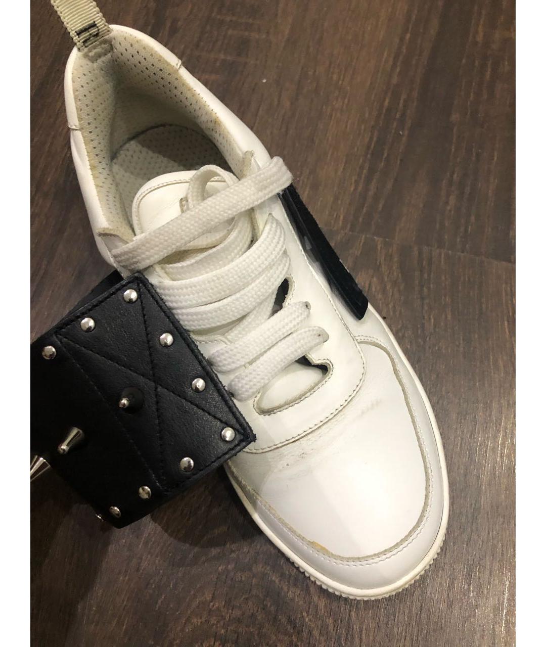 RED VALENTINO Мульти кожаные кеды, фото 8