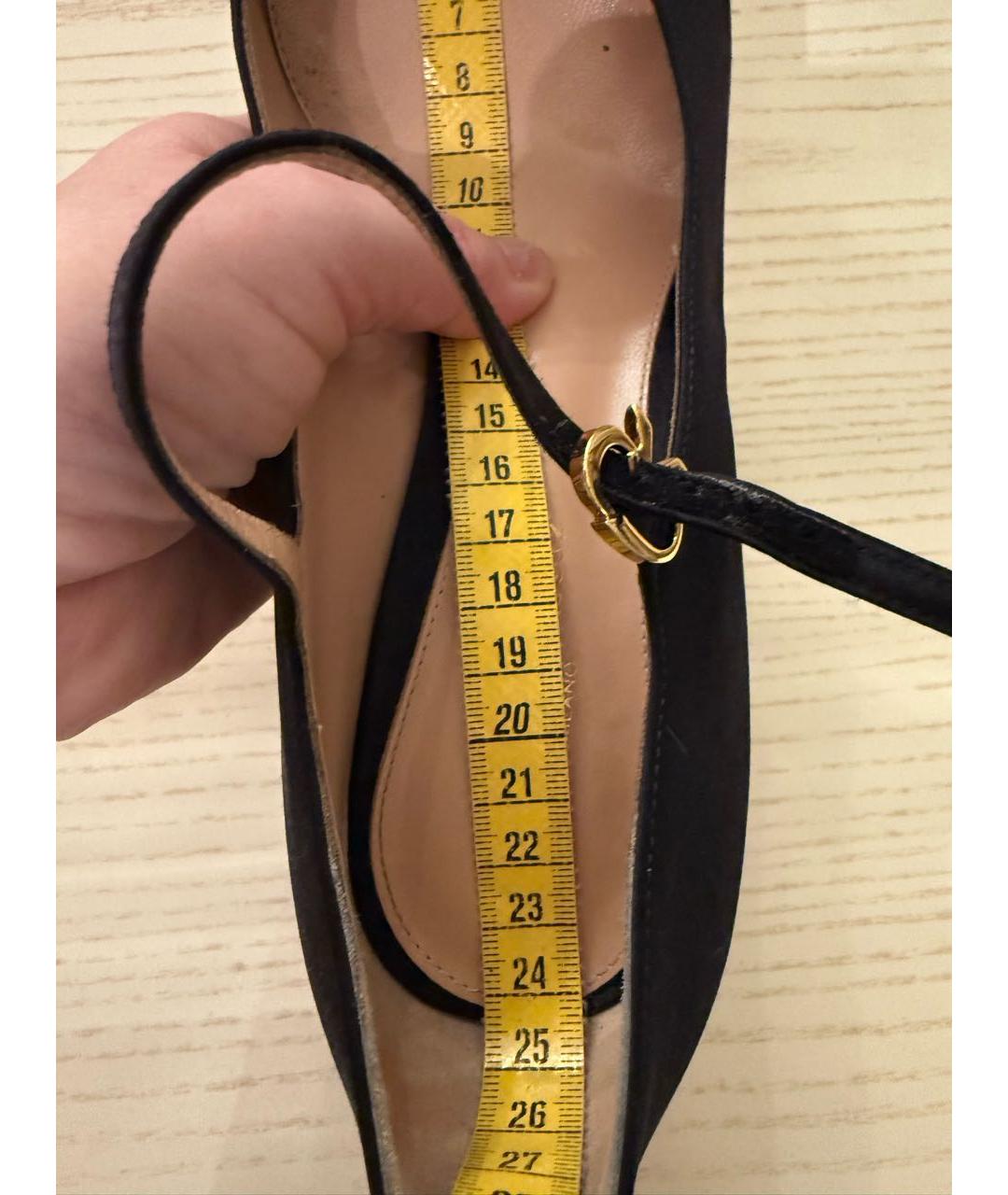 GIANVITO ROSSI Черные текстильные туфли, фото 8