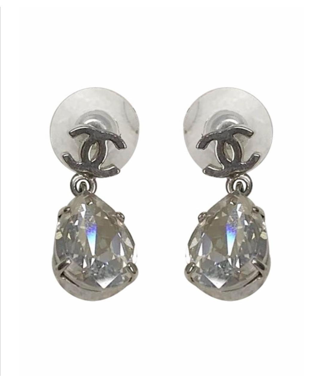 CHANEL Серебряные металлические серьги, фото 5