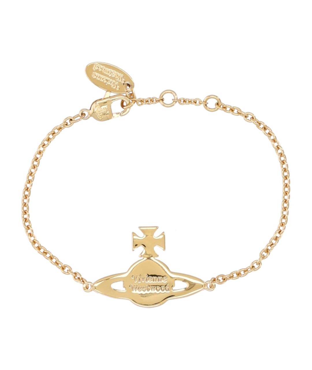 VIVIENNE WESTWOOD Золотой латунный браслет, фото 2