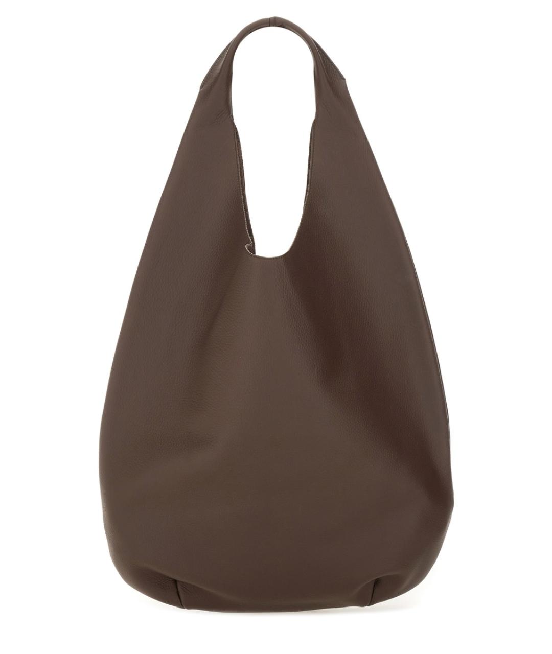 A.P.C. Коричневая кожаная сумка через плечо, фото 3