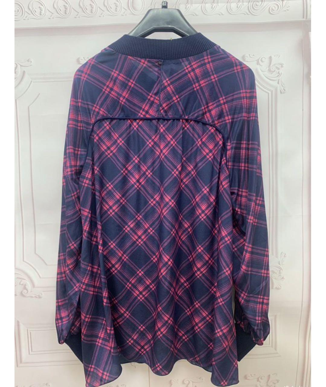 MAX MARA Фиолетовая шелковая блузы, фото 2