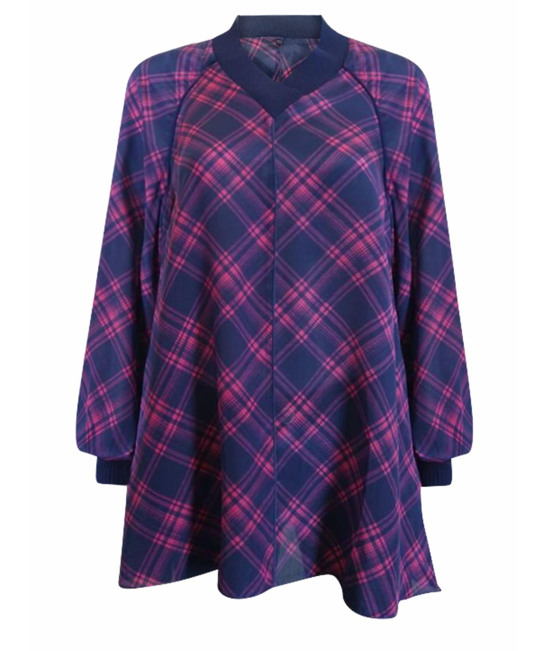 MAX MARA Фиолетовая шелковая блузы, фото 1