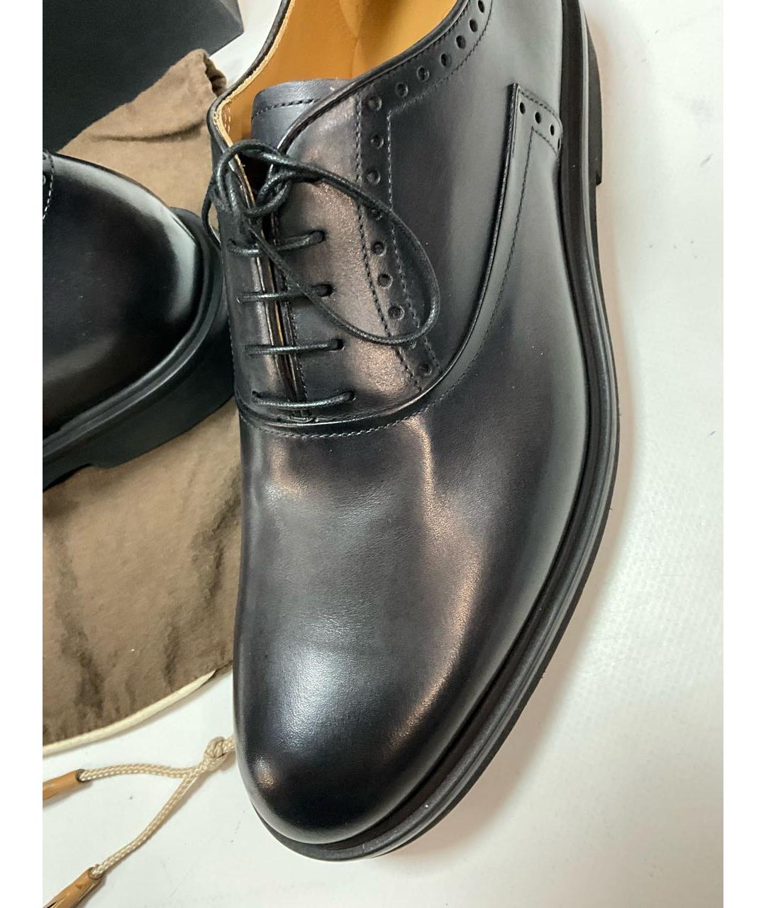 BERLUTI Черные кожаные туфли, фото 6